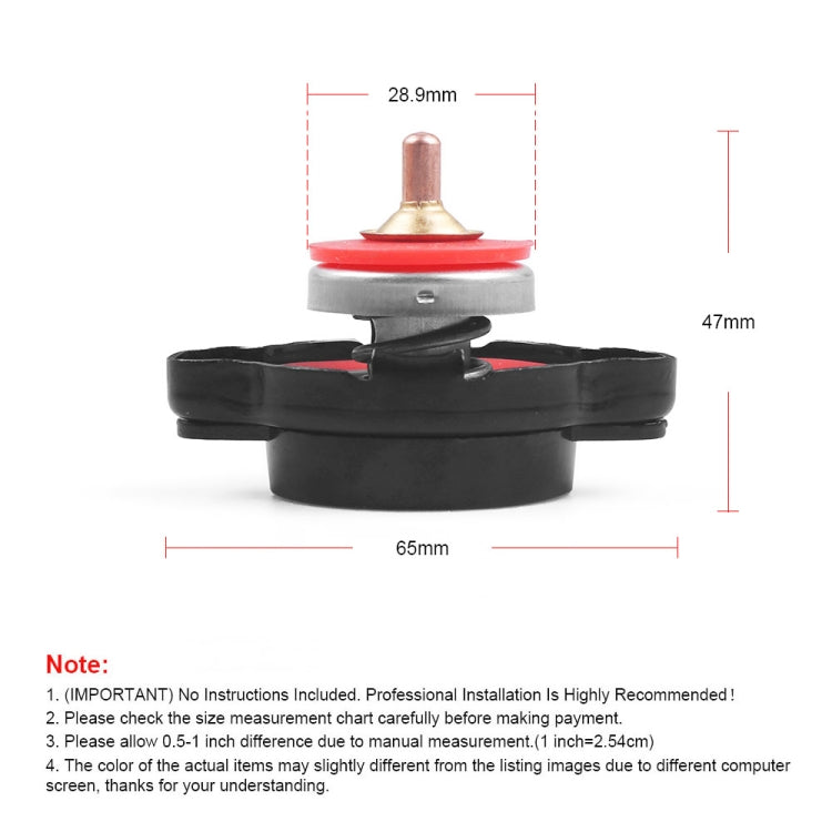 1.8bar Motorcycle Radiator Cap with Temperature Gauge - Tank Covers by buy2fix | Online Shopping UK | buy2fix