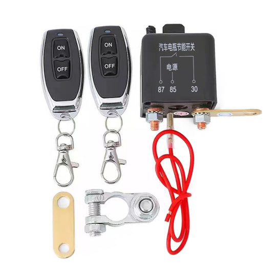 12V 200A Car Battery Remote Control Negative Breaker with 2 Remote Control - Relays by buy2fix | Online Shopping UK | buy2fix