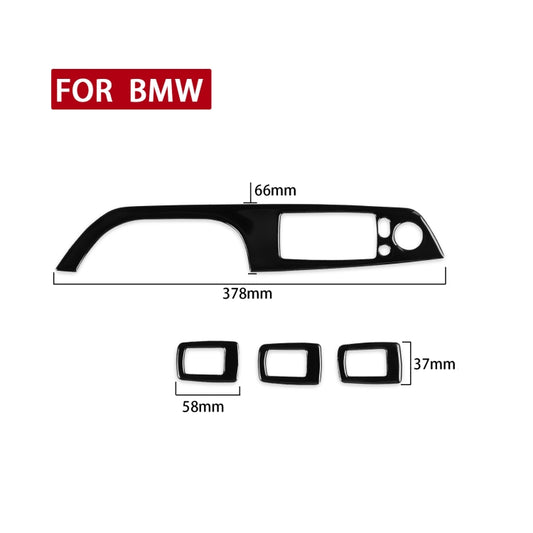 For BMW 3 Series E90/320i/325i 2005-2012 Car Right Drive Window Lifting Panel with Folding Key Decorative Sticker, Diameter: 37.8cm by buy2fix