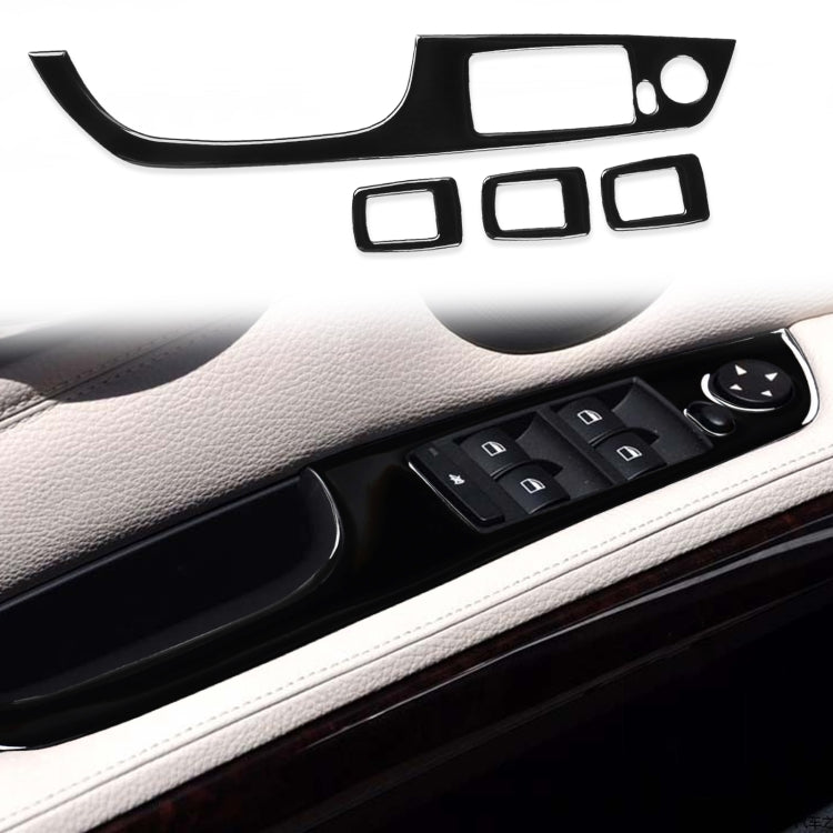 For BMW 3 Series E90/320i/325i 2005-2012 Car Left Drive Window Lifting Panel without Folding Key Decorative Sticker, Diameter: 37.8cm - Car Interior Mouldings by buy2fix | Online Shopping UK | buy2fix