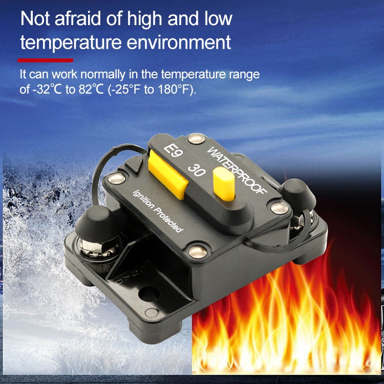 Off-road Vehicle / Automatic 30A Manual Circuit Breaker Overcurrent Protector - Engine Fittings by buy2fix | Online Shopping UK | buy2fix