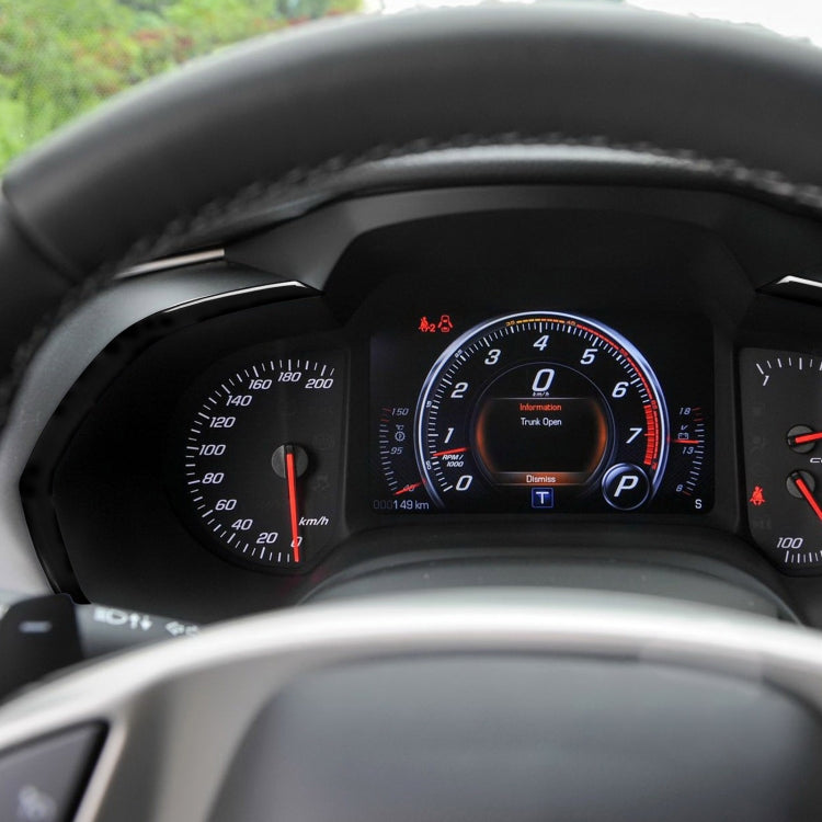 For Chevrolet Corvette C7 2014-2019 2 in 1 Car Dashboard Frame Decorative Sticker, Left Drive - Car Interior Mouldings by buy2fix | Online Shopping UK | buy2fix