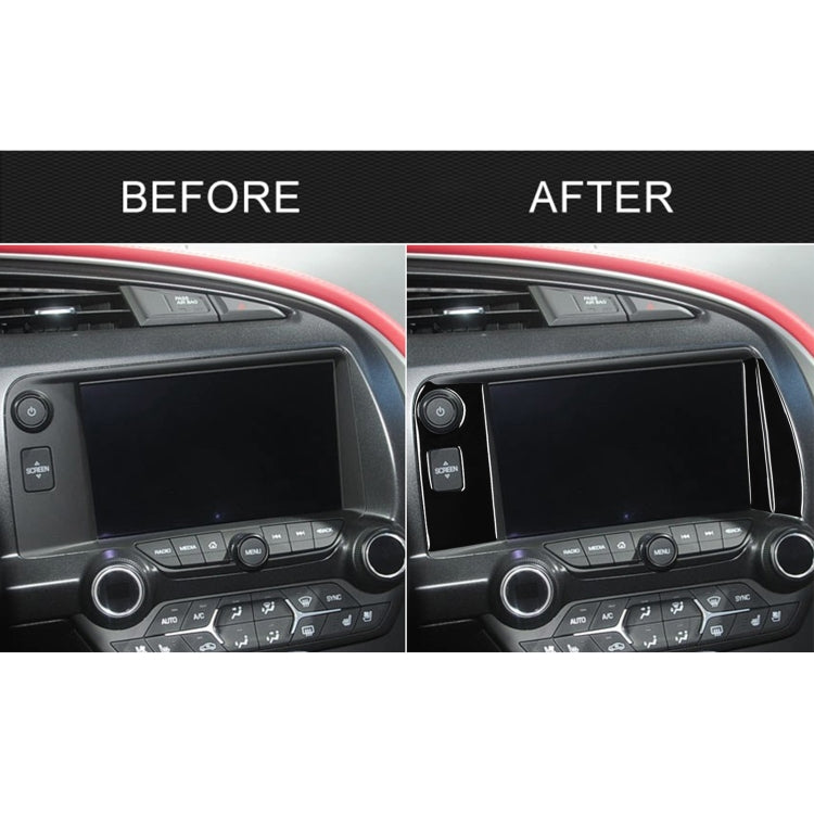 For Chevrolet Corvette C7 2014-2019 3 in 1 Car Navigation Side Decorative Sticker, Left Drive by buy2fix