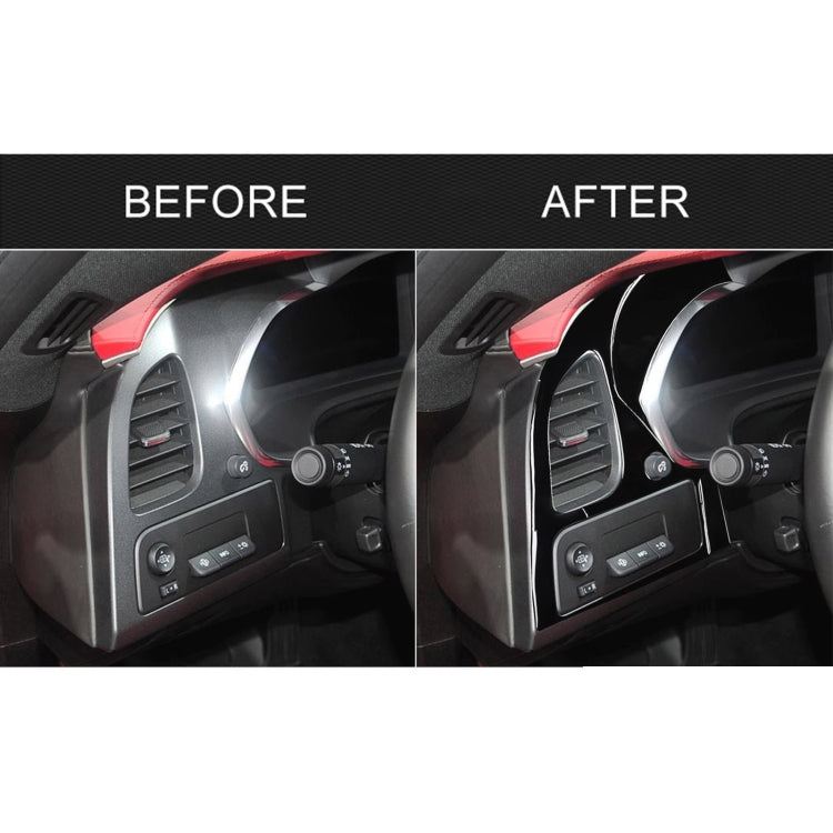 For Chevrolet Corvette C7 2014-2019 Car Left + Middle Air Outlet Panel Decorative Sticker, Left Drive by buy2fix