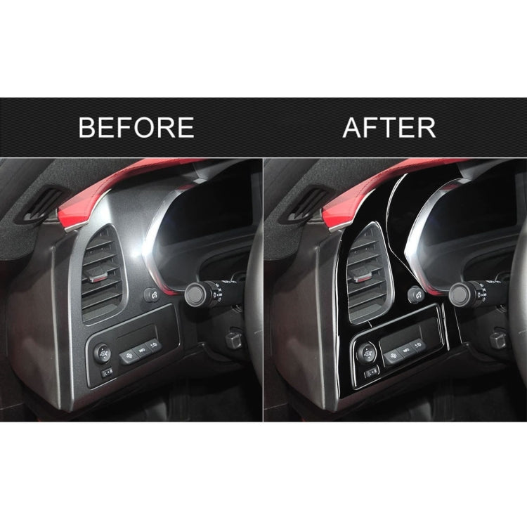 For Chevrolet Corvette C7 2014-2019 Car Air Outlet + Navigation Panel Decorative Sticker, Left Drive by buy2fix