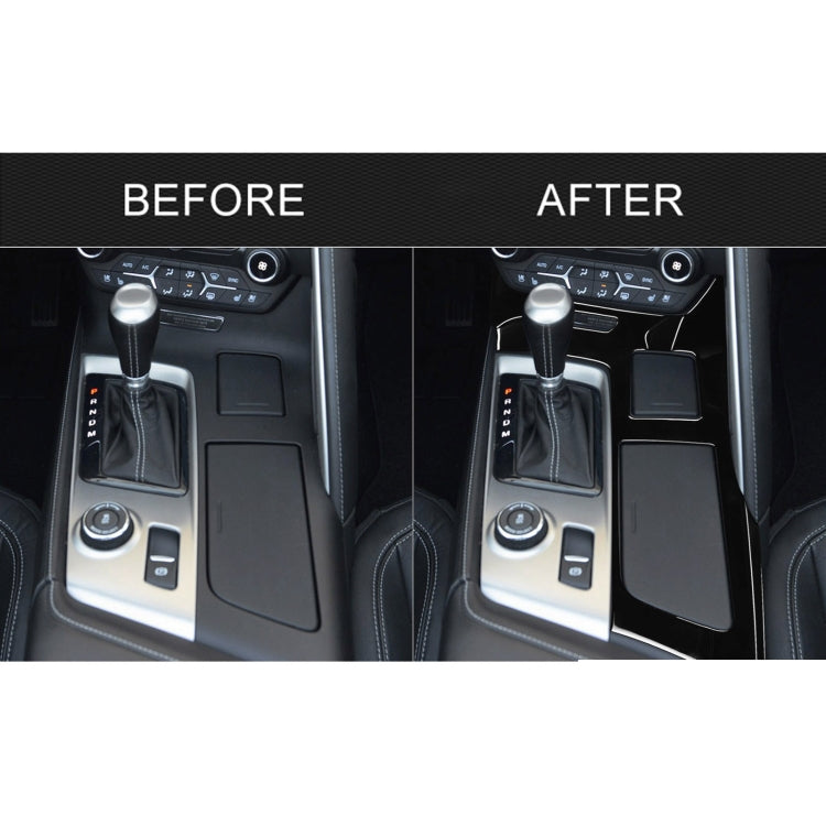 For Chevrolet Corvette C7 2014-2019 5 in 1 Car Water Cup Frame Panel Decorative Sticker, Left Drive - Car Interior Mouldings by buy2fix | Online Shopping UK | buy2fix