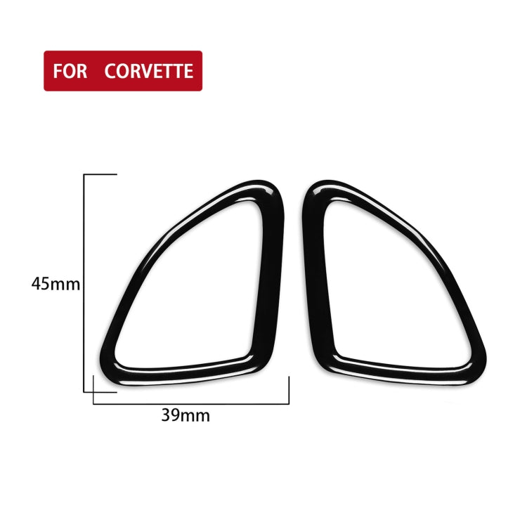 For Chevrolet Corvette C7 2014-2019 Car Door Horn Decorative Sticker, Left Drive - Car Interior Mouldings by buy2fix | Online Shopping UK | buy2fix