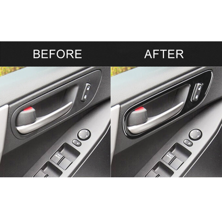 For Mazda 3 Axela 2010-2013 4 in 1 Car Door Handle Decorative Sticker, Left and Right Drive Universal by buy2fix