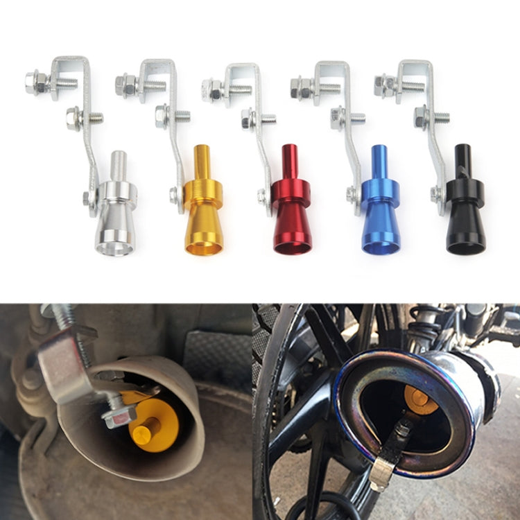 Universal Aluminum Turbo Sound Exhaust Muffler Pipe Whistle Car / Motorcycle Simulator Whistler, Size: S, Outside Diameter: 20mm(Blue) by buy2fix