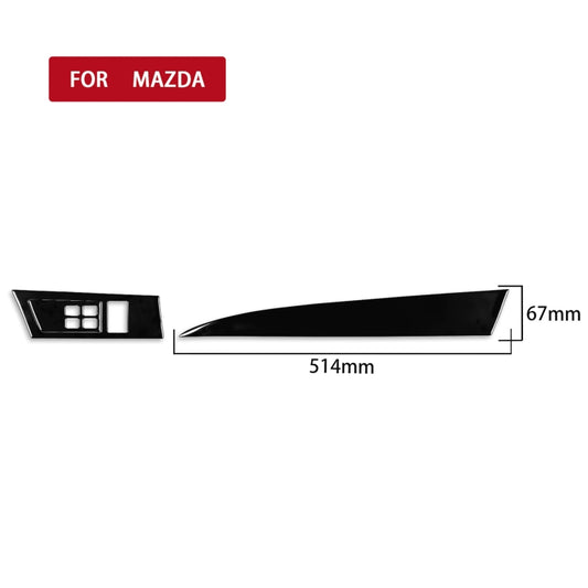 For Mazda 3 Axela 2010-2013 3 in 1 Car Both sides of Instrument Set Decorative Sticker, Left Drive by buy2fix