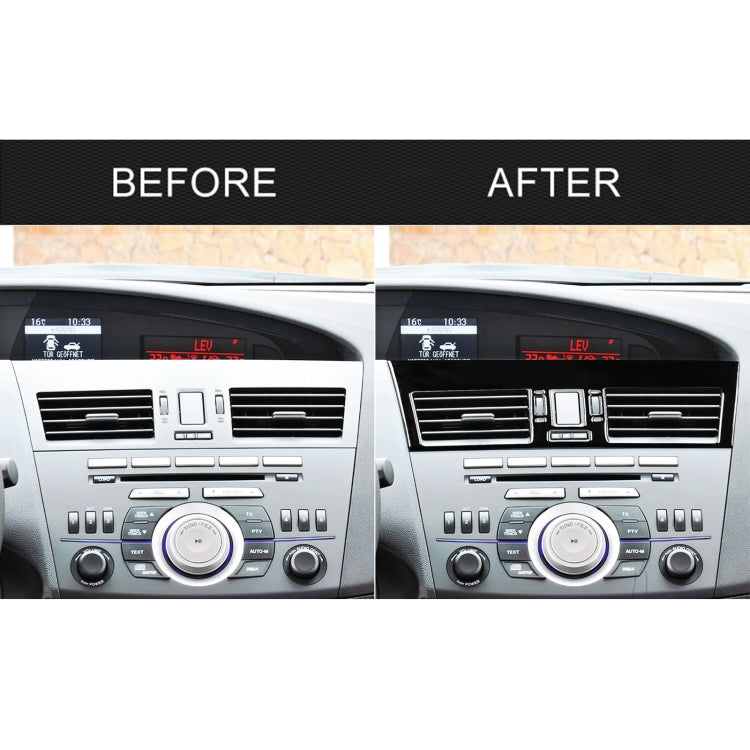 For Mazda 3 Axela 2010-2013 2 in 1 Car Central Vent Set A Decorative Sticker, Left Drive by buy2fix