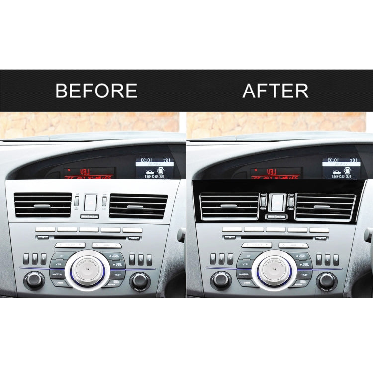 For Mazda 3 Axela 2010-2013 2 in 1 Car Central Vent Set A Decorative Sticker, Right Drive by buy2fix
