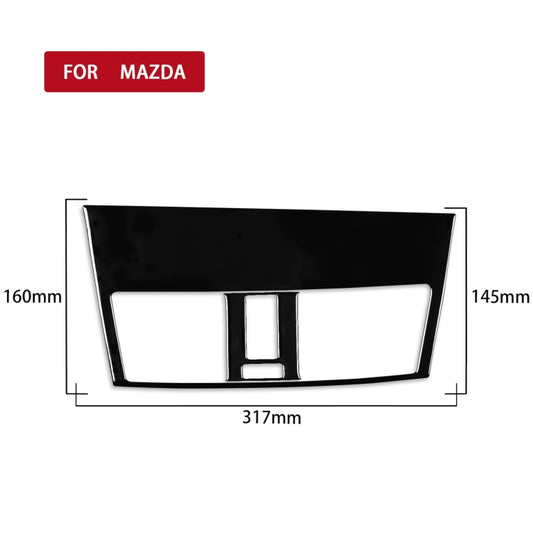 For Mazda 3 Axela 2010-2013 2 in 1 Car Central Vent Set B Decorative Sticker, Left Drive by buy2fix