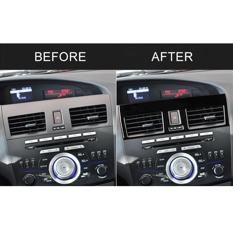 For Mazda 3 Axela 2010-2013 2 in 1 Car Central Vent Set B Decorative Sticker, Left Drive - Car Interior Mouldings by buy2fix | Online Shopping UK | buy2fix