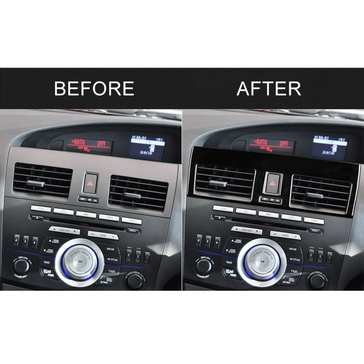 For Mazda 3 Axela 2010-2013 2 in 1 Car Central Vent Set B Decorative Sticker, Right Drive by buy2fix