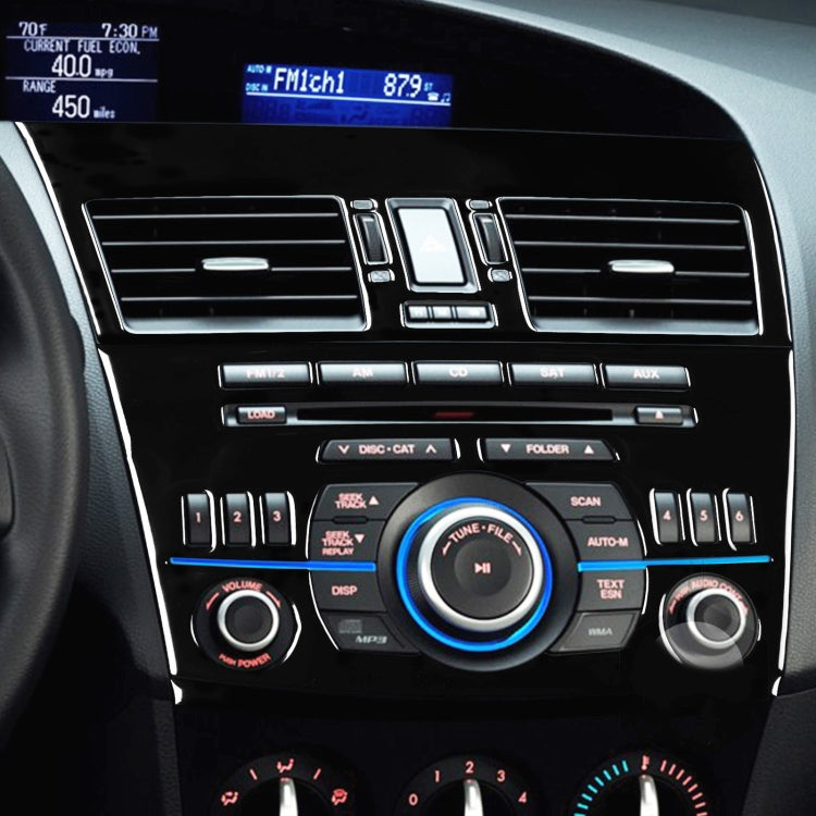 For Mazda 3 Axela 2010-2013 4 in 1 Car Central Control Radio Set A Decorative Sticker, Left Drive - Car Interior Mouldings by buy2fix | Online Shopping UK | buy2fix