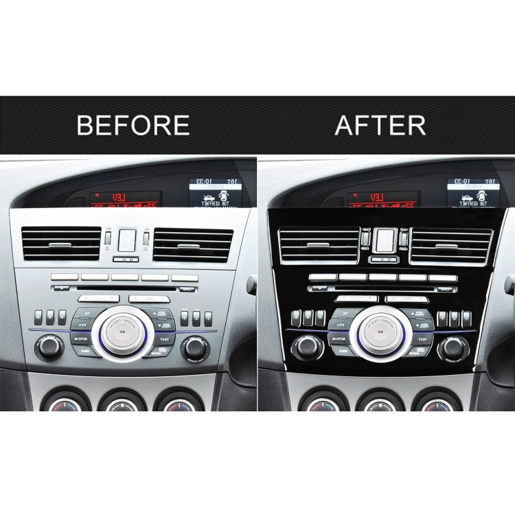 For Mazda 3 Axela 2010-2013 4 in 1 Car Central Control Radio Set A Decorative Sticker, Right Drive by buy2fix