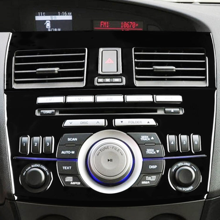 For Mazda 3 Axela 2010-2013 4 in 1 Car Central Control Radio Set B Decorative Sticker, Left Drive - Car Interior Mouldings by buy2fix | Online Shopping UK | buy2fix