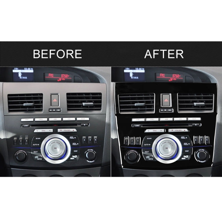 For Mazda 3 Axela 2010-2013 4 in 1 Car Central Control Radio Set B Decorative Sticker, Left Drive - Car Interior Mouldings by buy2fix | Online Shopping UK | buy2fix
