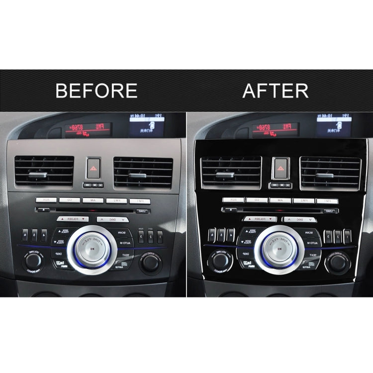 For Mazda 3 Axela 2010-2013 4 in 1 Car Central Control Radio Set B Decorative Sticker, Right Drive by buy2fix