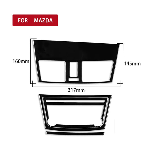 For Mazda 3 Axela 2010-2013 5 in 1 Car Central Control Navigation Set B Decorative Sticker, Left Drive by buy2fix