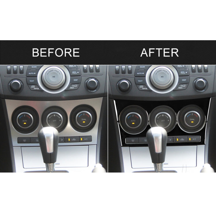 For Mazda 3 Axela 2010-2013 Car AC Button A Decorative Sticker, Left and Right Drive Universal - Car Interior Mouldings by buy2fix | Online Shopping UK | buy2fix