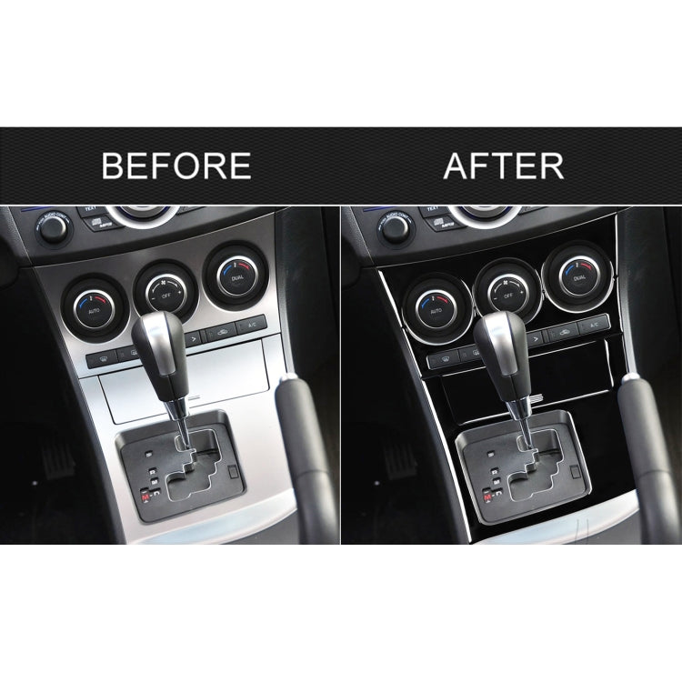 For Mazda 3 Axela 2010-2013 4 in 1 Car AC Gear Frame Set A Decorative Sticker, Left Drive by buy2fix