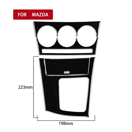 For Mazda 3 Axela 2010-2013 4 in 1 Car AC Gear Frame Set A Decorative Sticker, Right Drive - Car Interior Mouldings by buy2fix | Online Shopping UK | buy2fix