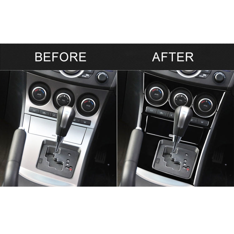 For Mazda 3 Axela 2010-2013 4 in 1 Car AC Gear Frame Set A Decorative Sticker, Right Drive by buy2fix