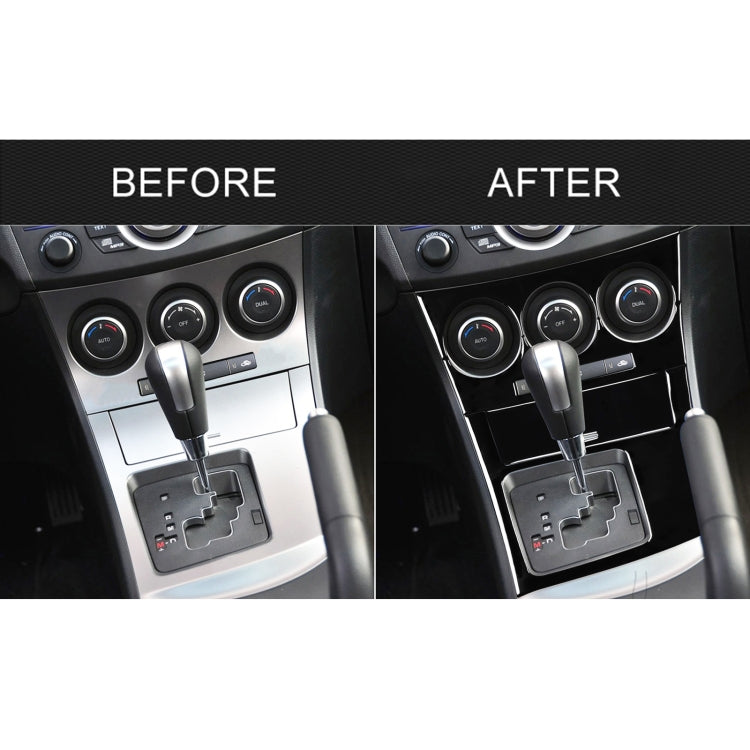 For Mazda 3 Axela 2010-2013 4 in 1 Car AC Gear Frame Set B Decorative Sticker, Left Drive by buy2fix