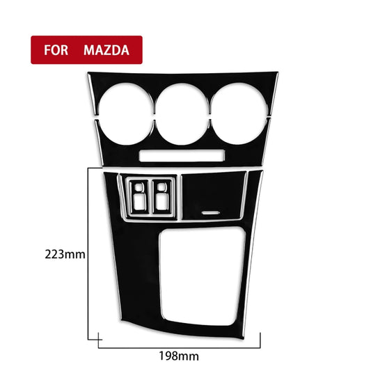 For Mazda 3 Axela 2010-2013 7 in 1 Car AC Gear Frame Set D Decorative Sticker, Right Drive by buy2fix