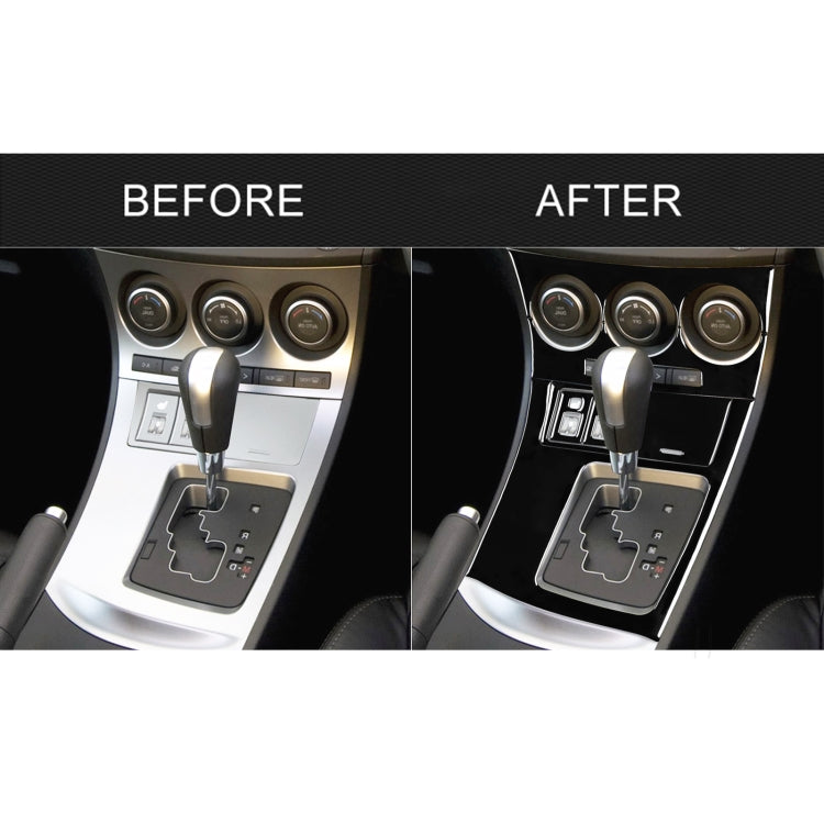 For Mazda 3 Axela 2010-2013 7 in 1 Car AC Gear Frame Set D Decorative Sticker, Right Drive by buy2fix