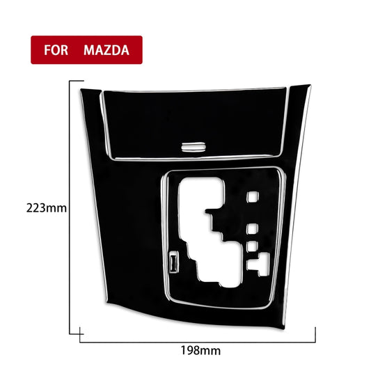 For Mazda 3 Axela 2010-2013 4 in 1 Car Gear Panel Set A Decorative Sticker, Right Drive - Car Interior Mouldings by buy2fix | Online Shopping UK | buy2fix