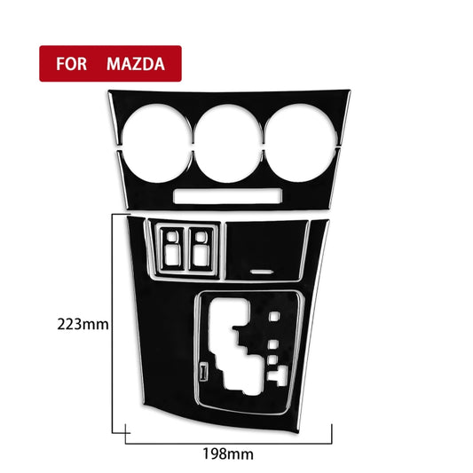 For Mazda 3 Axela 2010-2013 9 in 1 Car AC Gear Panel Set D Decorative Sticker, Right Drive by buy2fix