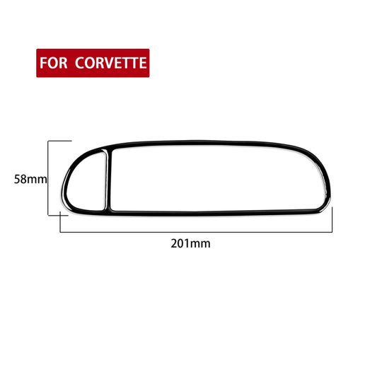 For Chevrolet Corvette C5 1998-2004 Car Central Vent Decorative Sticker, Left Drive by buy2fix