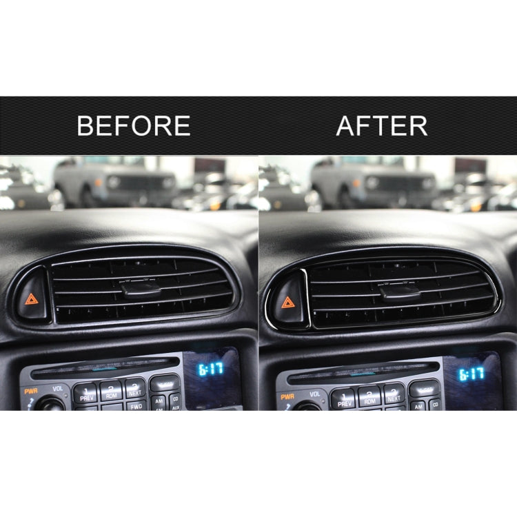 For Chevrolet Corvette C5 1998-2004 Car Central Vent Decorative Sticker, Left Drive by buy2fix