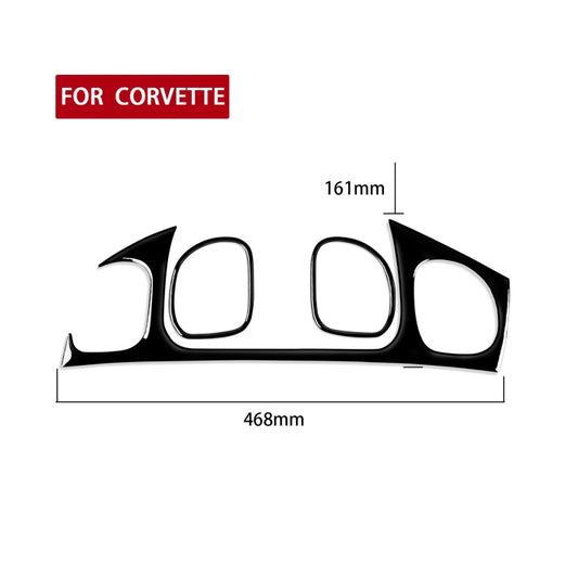 For Chevrolet Corvette C5 1998-2004 Car Copilot Air Outlet Set Decorative Sticker, Left Drive by buy2fix
