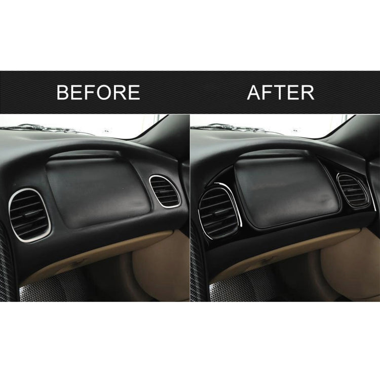 For Chevrolet Corvette C5 1998-2004 Car Copilot Air Outlet Set Decorative Sticker, Left Drive by buy2fix