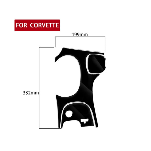For Chevrolet Corvette C5 1998-2004 3 in 1 Car Gear Panel C Decorative Sticker, Left Drive by buy2fix