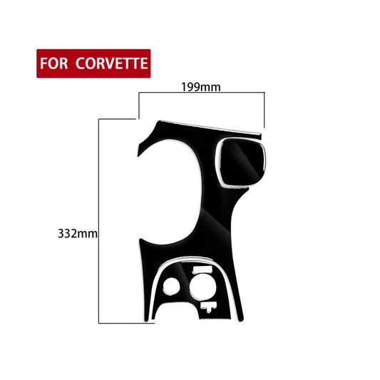 For Chevrolet Corvette C5 1998-2004 3 in 1 Car Gear Panel D Decorative Sticker, Left Drive by buy2fix