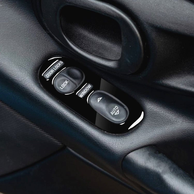 For Chevrolet Corvette C5 1998-2004 2 in 1 Car Door Control Panel Decorative Sticker, Left Drive - Car Interior Mouldings by buy2fix | Online Shopping UK | buy2fix