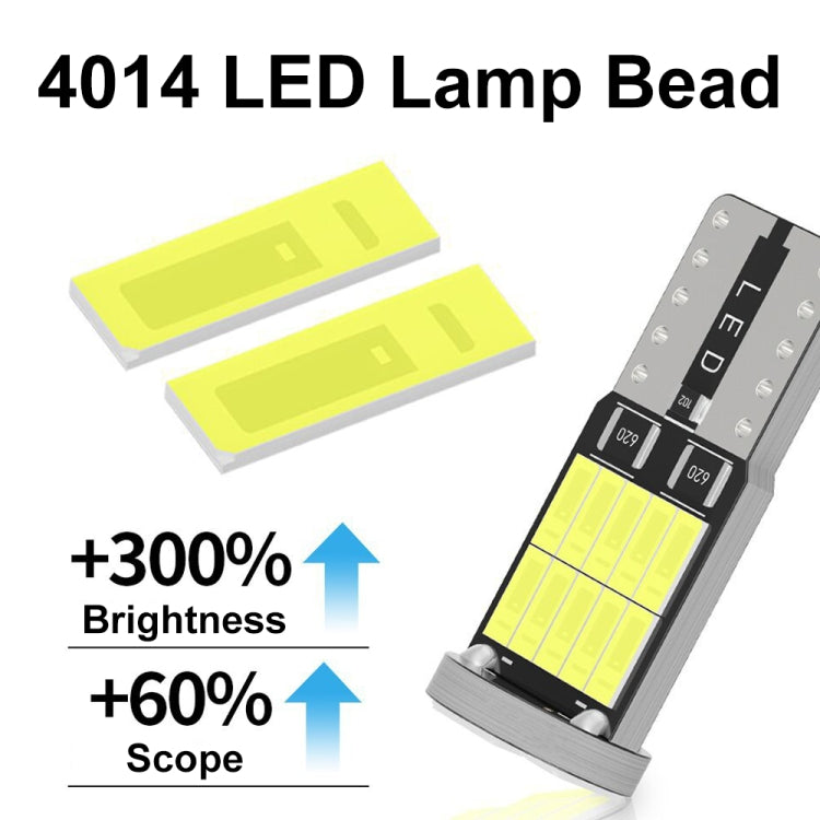 10pcs T10 4014-26SMD Car Bright Lights LED Clearance Light Lamp Reading Light (Yellow Light) - Clearance Lights by buy2fix | Online Shopping UK | buy2fix