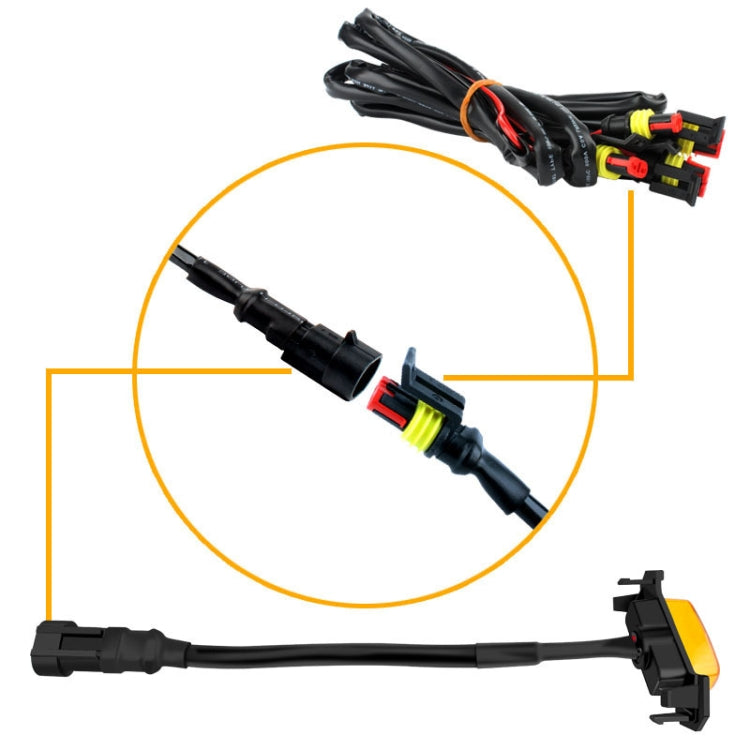 For Toyota Tacoma TRD 2016-2019 4 in 1 Car LED Front Grille Warning Lights, Daytime Running Lights & Wide Lights (Yellow Light) - Clearance Lights by buy2fix | Online Shopping UK | buy2fix