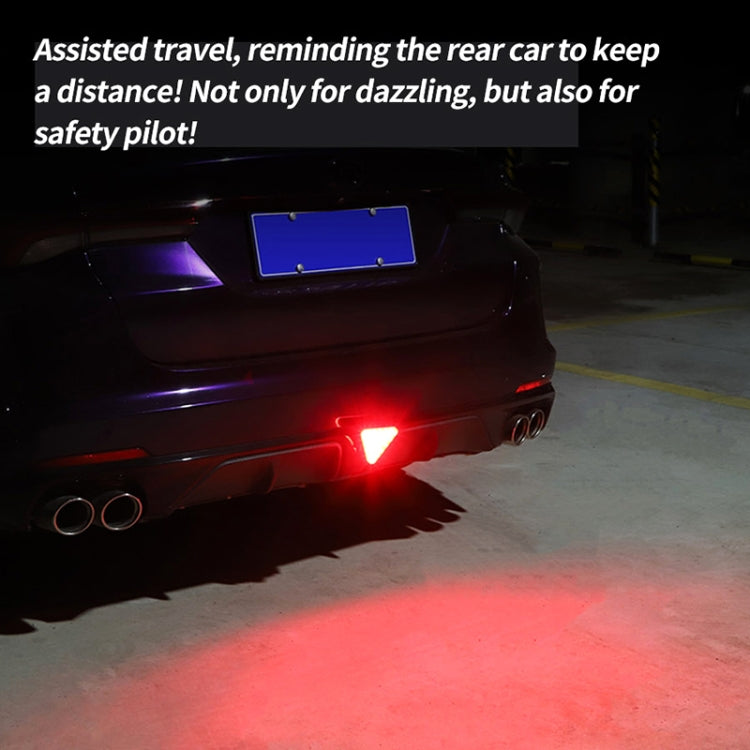 Bicycle / Mountain Bike Y Style Triangle Pilot Light LED Tail Light (Black) by buy2fix