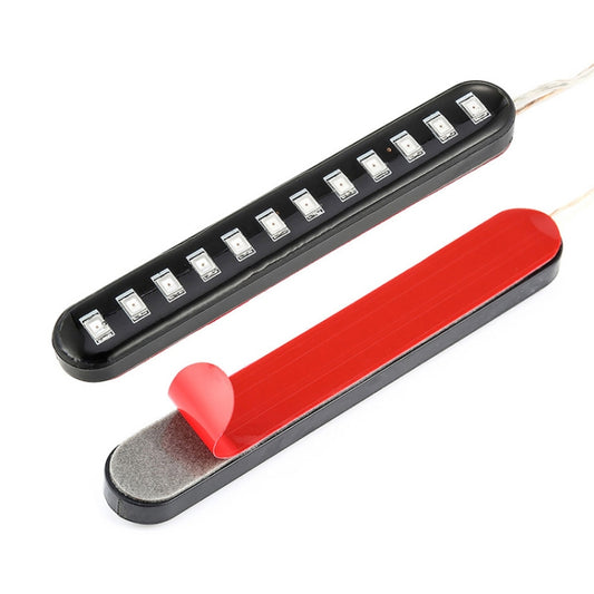 1 Pair Motorcycle 12LED Running Water Turn License Plate Light - Signal Lights by buy2fix | Online Shopping UK | buy2fix