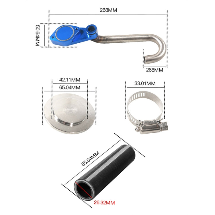 For Ford 2003-2007 Car Power Stroke EGR Removal Kit (Blue) - Engine Fittings by buy2fix | Online Shopping UK | buy2fix