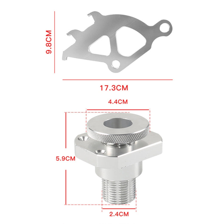 For Ford Mustang 1996-2004 Car Cable Firewall Regulator Clutch Quadrant Kit(Silver) - Engine Fittings by buy2fix | Online Shopping UK | buy2fix