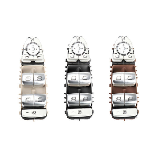 Car Auto Electronic Window Master Control Switch Button for Mercedes-Benz C Class W205 2015-2021 (Brown) by buy2fix