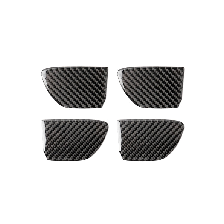 4 PCS Car Carbon Fiber Door Inner Handle Wrist Panel Decorative Sticker for Infiniti Q50 / Q60 2014-2020 - Car Interior Mouldings by buy2fix | Online Shopping UK | buy2fix