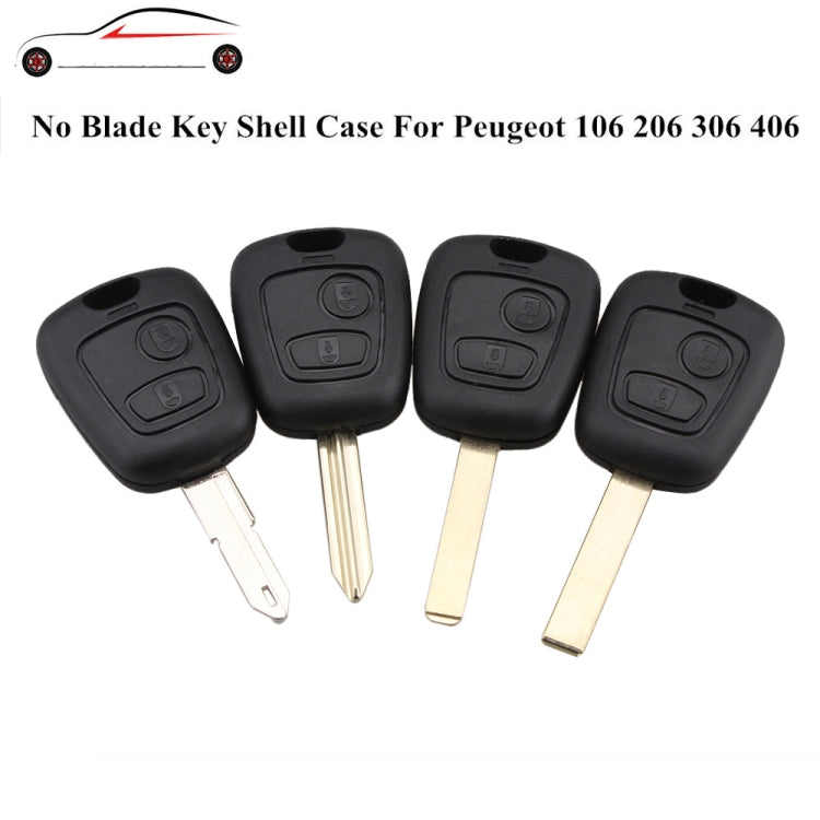 2 PCS Car 307 Mouth Remote Control Key Case Cover for PSA Peugeot Citroen by buy2fix